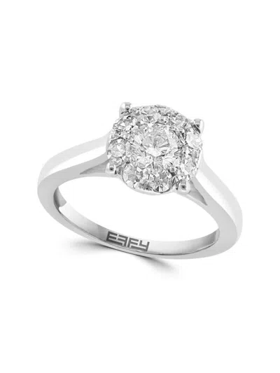 Effy Women's 14k White Gold & 0.5 Tcw Diamond Ring
