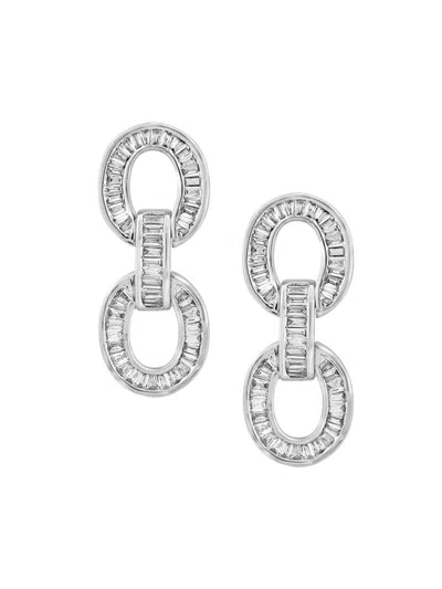 Effy Women's 14k White Gold & 0.57 Tcw Diamond Drop Earrings