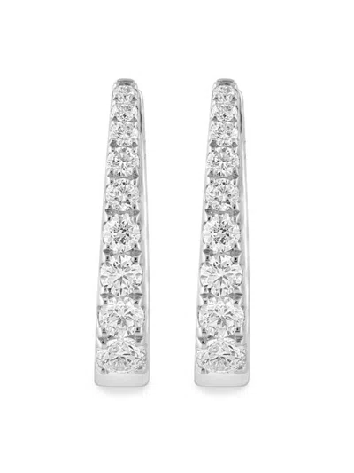 Effy Women's 14k White Gold & 0.67 Tcw Diamond Earrings
