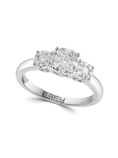 Effy Women's 14k White Gold & 0.68 Tcw Diamond Ring