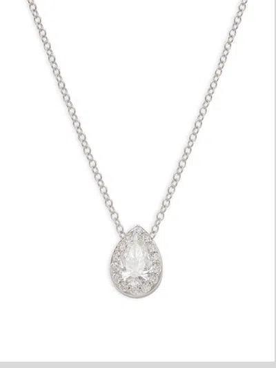 Effy Women's 14k White Gold & 0.94 Tcw Lab Grown Diamond Pendant Necklace