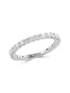Effy Women's 14k White Gold & 0.94 Tcw Lab-grown Diamond Ring In White Gold
