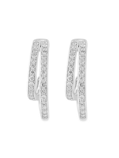 Effy Women's 14k White Gold & 0.95 Tcw Diamond Drop Earrings