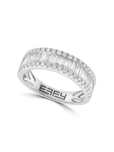 Effy Women's 14k White Gold & 0.95 Tcw Diamond Ring