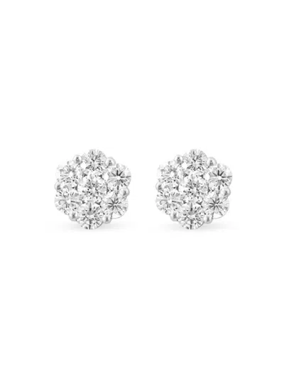 Effy Women's 14k White Gold & 0.93 Tcw Lab Grown Diamond Stud Earrings