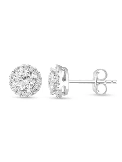 Effy Women's 14k White Gold & 0.97 Tcw Lab-grown Diamond Stud Earrings