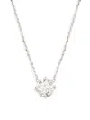 Effy Women's 14k White Gold & 0.98 Tcw Diamond Necklace In Metallic