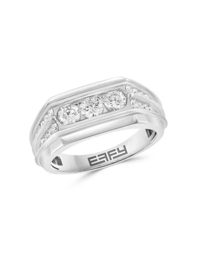 Effy Women's 14k White Gold & 0.98 Tcw Lab Grown Diamond Ring