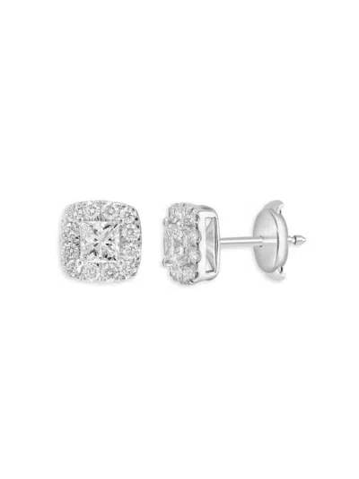Effy Women's 14k White Gold & 1.02 Tcw Diamond Stud Earrings In Metallic