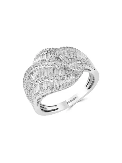 Effy Women's 14k White Gold & 1.07 Tcw Diamond Ring In Metallic
