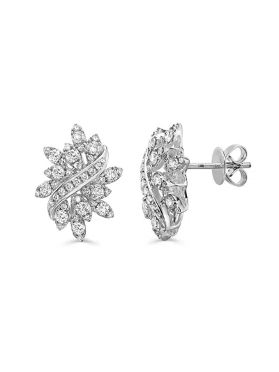 Effy Women's 14k White Gold & 1.28 Tcw Diamond Stud Earrings