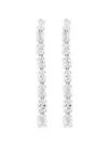 Effy Women's 14k White Gold & 1.49 Tcw Lab-grown Diamond Drop Earrings In White Gold