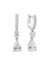 Effy Women's 14k White Gold & 1.62 Tcw Lab Grown Diamond Drop Earrings In White Gold