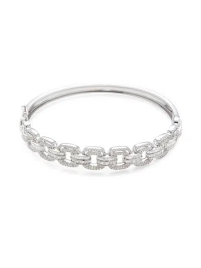 Effy Women's 14k White Gold & 1.79 Tcw Diamond Bangle Bracelet