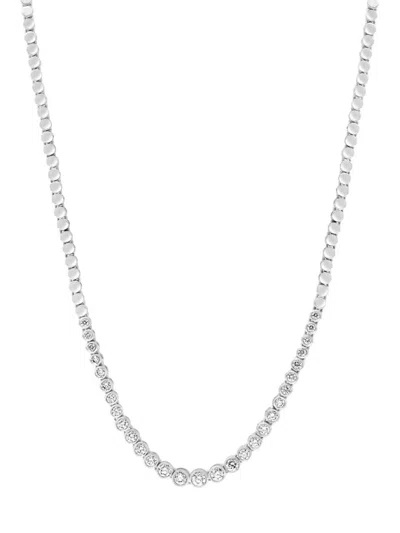 Effy Women's 14k White Gold & 1.87 Tcw Diamond Necklace/18"