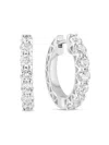 Effy Women's 14k White Gold & 1.92 Tcw Lab Grown Diamond Higgie Earrings In White Gold