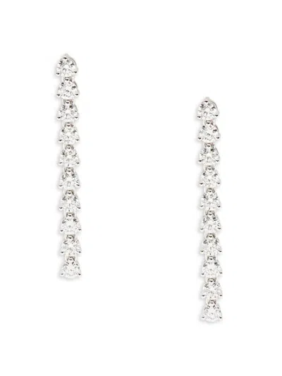 Effy Women's 14k White Gold & 1.96 Tcw Lab Grown Diamond Drop Earrings