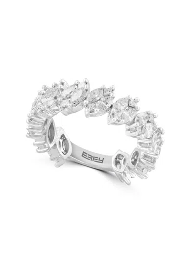 Effy Women's 14k White Gold & 2.05 Tcw Diamond Ring In Metallic