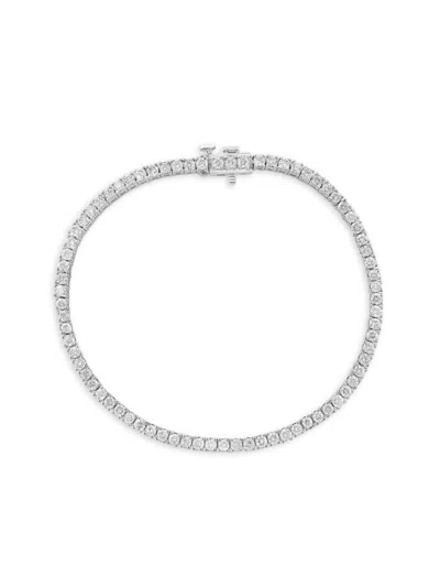 Effy Women's 14k White Gold & 3.02 Tcw Diamond Tennis Bracelet