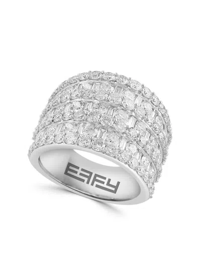 Effy Women's 14k White Gold & 3.74 Tcw Diamond Ring