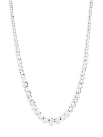 Effy Women's 14k White Gold & 4.91 Tcw Lab-grown Diamond Necklace