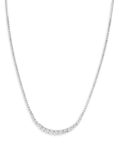 Effy Women's 14k White Gold & 5.55 Tcw Lab Grown Diamond Necklace