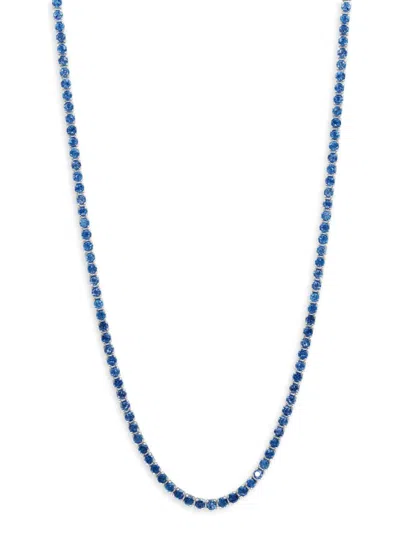 Effy Women's 14k White Gold & London Blue Topaz Necklace