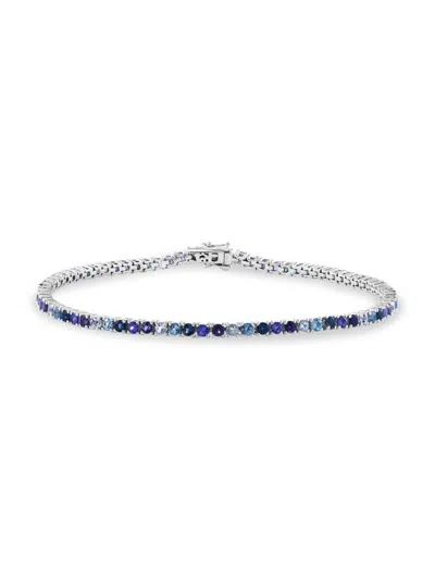 Effy Women's 14k White Gold & Multi Stone Bracelet