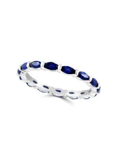 Effy Women's 14k White Gold & Sapphire Ring