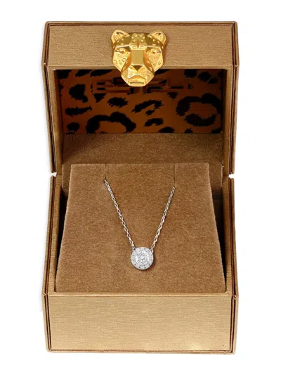 Effy Women's 14k White Gold Lab Grown Diamond Pendant Necklace In Metallic