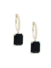 Effy Women's 14k Yellow Gold, Diamond & Black Onyx Earrings In Black