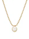 Effy Women's 14k Yellow Gold, 0.98 Tcw Lab Grown Diamond Pendant 18-inch Beaded Necklace In Yellow Gold