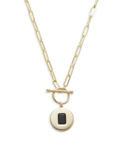 Effy Women's 14k Yellow Gold 1.00 Tcw Onyx Toggle Necklace