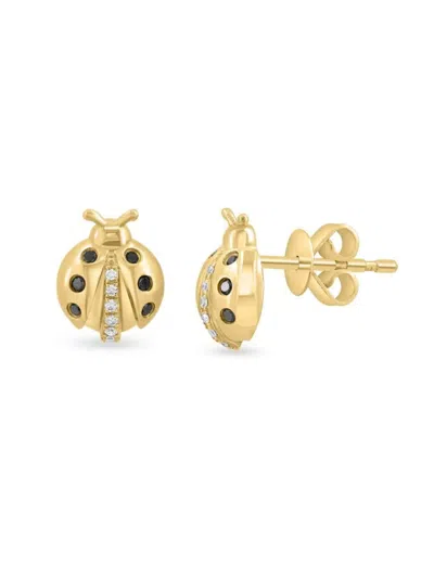 Effy Women's 14k Yellow Gold & 0.1 Tcw Diamond Stud Earrings