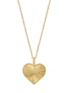 Effy Women's 14k Yellow Gold & 0.13 Tcw Diamond Heart Pendant Necklace/18" In Yellow Gold