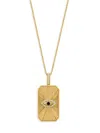 Effy Women's 14k Yellow Gold & 0.17 Tcw Diamond Evil Eye Pendant Necklace In Yellow Gold