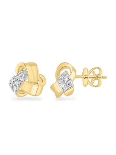 Effy Women's 14k Yellow Gold & 0.20 Tcw Diamond Earrings