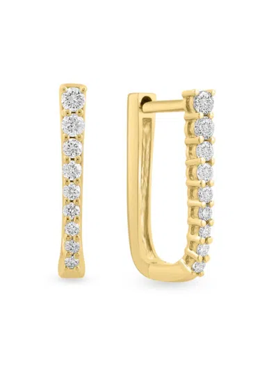 Effy Women's 14k Yellow Gold & 0.24 Tcw Diamond Huggie Earrings