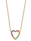 Effy Women's 14k Yellow Gold & 0.24 Tcw Multi-sapphire Necklace In Gold