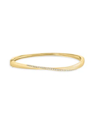 Effy Women's 14k Yellow Gold & 0.27 Tcw Bangle Bracelet