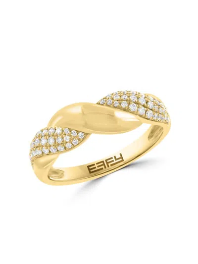 Effy Women's 14k Yellow Gold & 0.27 Tcw Diamond Ring