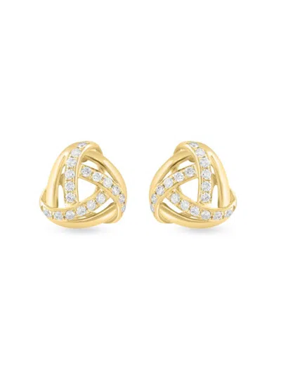 Effy Women's 14k Yellow Gold & 0.28 Tcw Diamond Earrings