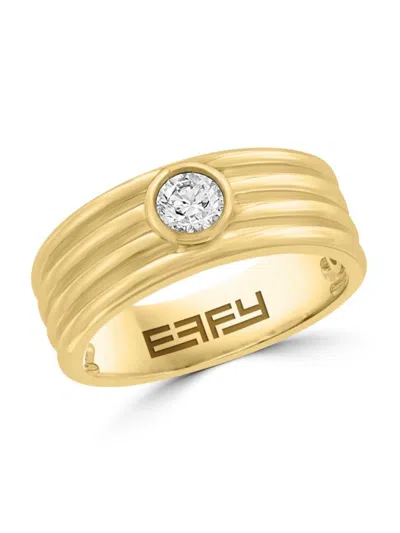 Effy Women's 14k Yellow Gold & 0.31 Tcw Diamond Bezel-set Ring