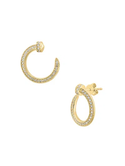 Effy Women's 14k Yellow Gold & 0.33 Tcw Diamond Drop Earrings
