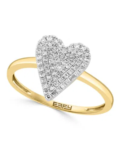 Effy Women's 14k Yellow Gold & 0.33 Tcw Diamond Ring