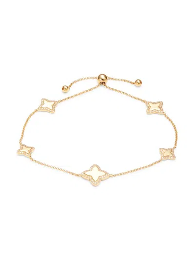 Effy Women's 14k Yellow Gold & 0.36 Tcw Diamond Station Bracelet