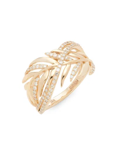 Effy Women's 14k Yellow Gold & 0.39 Tcw Diamond Ring