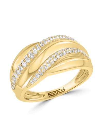 Effy Women's 14k Yellow Gold & 0.41 Tcw Diamond Ring