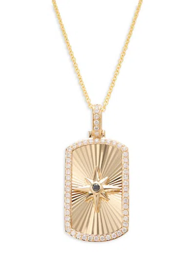 Effy Women's 14k Yellow Gold & 0.43 Tcw Diamond Pendant Necklace