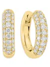 Effy Women's 14k Yellow Gold & 0.43 Tcw Pavé Diamond Huggie Hoop Earrings In Yellow Gold